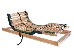 PORTOFLEX MOTOR RADIO Kombi P PRAVÝ bezšnůrový - motorový lamelový rošt s úložným prostorem 90 x 200 cm