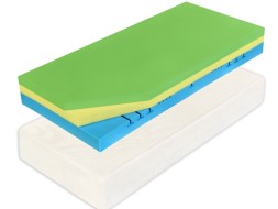 CUREM C3500 25 cm - pohodlná paměťová matrace s pevnější podporou 85 x 220 cm