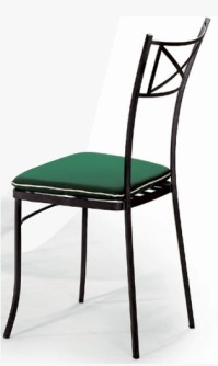 ALGARVE - zahradní kovová stohovací židle - bez sedáku