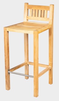 NANDA barovka - stabilní barová židle z teaku