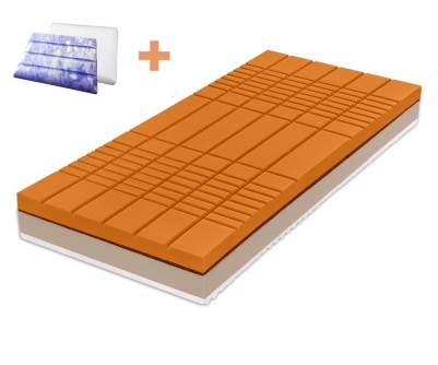 ROMANTIKA KAŠMÍR 20 cm - ortopedická matrace s kokosovým vláknem 90 x 200 cm + polštář jako dárek