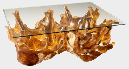 BRANCH - stolek z kořene teaku 130 x 90 cm