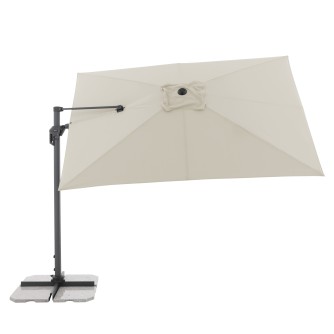 ACTIVE 310  x 210 cm - moderní slunečník s boční nohou přírodní (slonovinová kost - kód barvy 820)