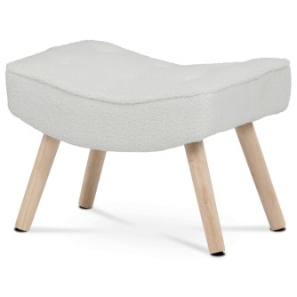 PODNOŽKA - bílá, látka bouclé, AK-309P WT2