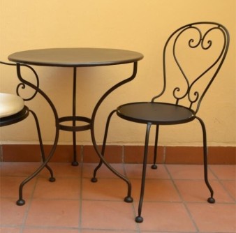 MONTPELIER - zahradní kovová židle bez sedáku
