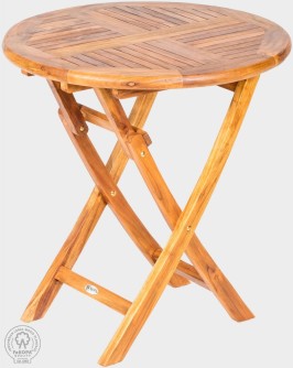 VASCO - skládací stůl z teaku kulatý Ø 75 cm