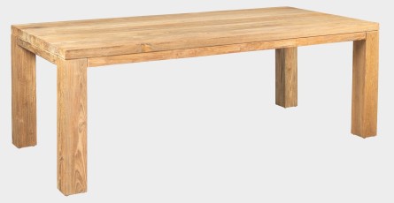 FLOSS RECYCLE - masivní stůl z recyklovaného teaku 300 x 110 cm (deska z prken)