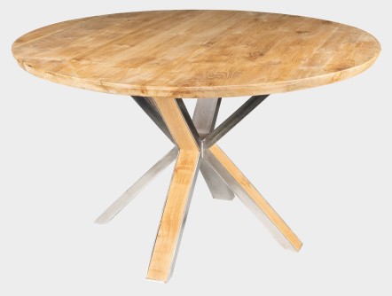 RECYCLE - stůl z recyklovaného teaku Ø 135 cm