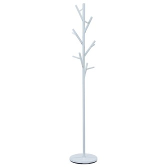 VĚŠÁK - kovový volně stojící ve tvaru stromu - bílý