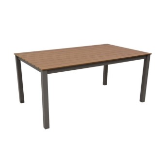 CALVIN 403 - zahradní stůl béžový / hnědý