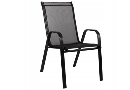 RAMADA  - zahradní stohovací židle černá