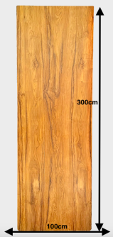 TEAK - stolová deska z teaku 300 x 100 cm