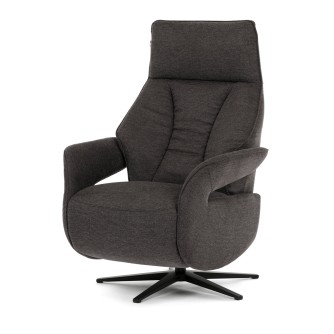 RELAXAČNÍ KŘESLO - elektrické zabudované ovládání Relaxační křeslo, elektrické zabudované ovládání, hnědá, látka, TV-B3973 BR2
