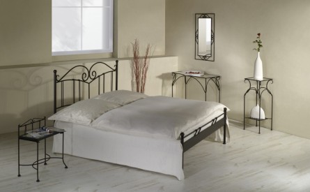 SARDEGNA - romantická kovová postel 90 x 200 cm