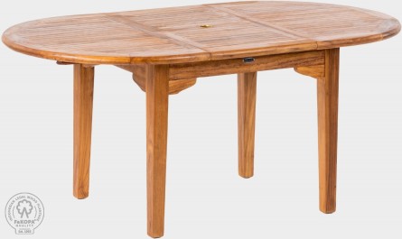 ELEGANTE - rozkládací oválný teakový stůl 100 x 130-180 cm