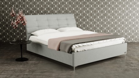 CLAUDIA - designová čalouněná postel (typ potahu A) ATYP