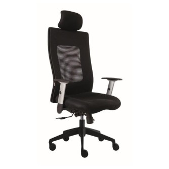 LEXA - Alba CR kancelářská židle - s podhlavníkem černá