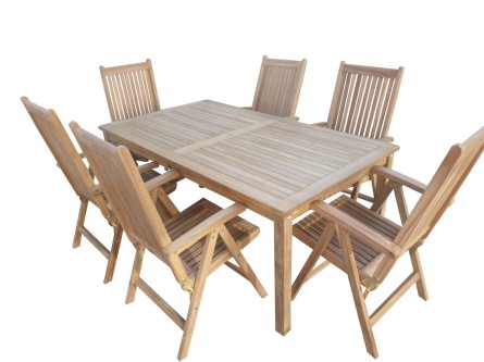 GARDEN II - zahradní jídelní stůl GARDEN II + 6 x židle EDY