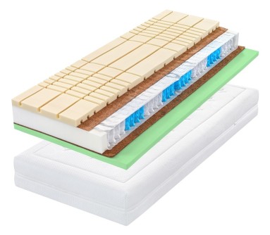 ARABELA HARD - tužší pružinová ortopedická matrace s hybridní pěnou 200 x 200 cm