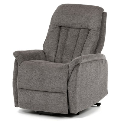POLOHOVACÍ KŘESLO - elektrické zabudované ovládání Polohovací křeslo, elektrické zabudované ovládání, šedá, látka, TV-Q8575 GREY2