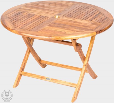 VASCO - skládací stůl z teaku kulatý Ø 120 cm