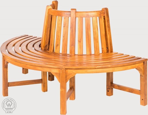 AGNES - kruhová lavice z teaku 190cm