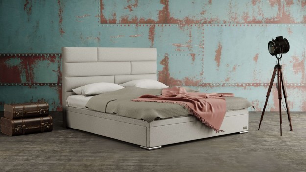 SPECTRA - designová čalouněná postel (typ potahu A)