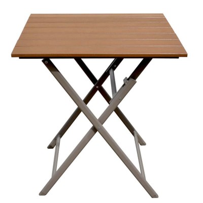 CALVIN 409 - zahradní skládací stolek hnědý