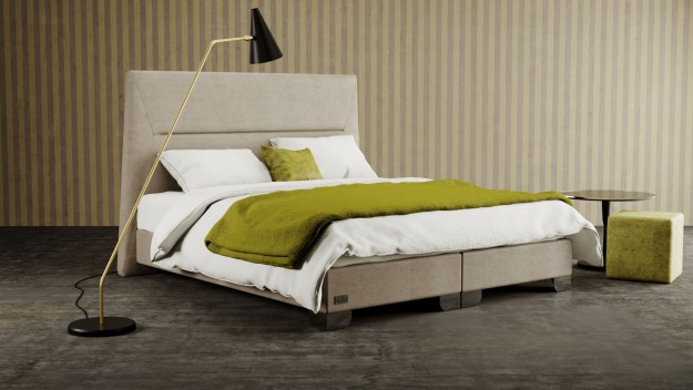MIRACH - čalouněná postel (typ potahu A) 200 x 200 cm