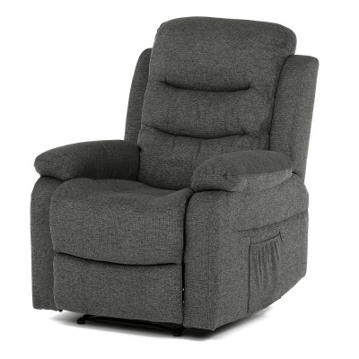 POLOHOVACÍ KŘESLO Polohovací křeslo, šedá, látka, TV-4086 GREY2