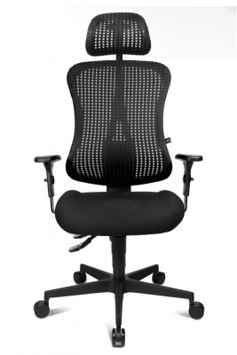 Topstar - aktivní kancelářská židle s podhlavníkem Sitness 90 - černá