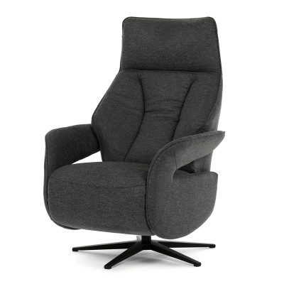 RELAXAČNÍ KŘESLO - elektrické zabudované ovládání Relaxační křeslo, elektrické zabudované ovládání, šedá, látka, TV-B3973 GREY2