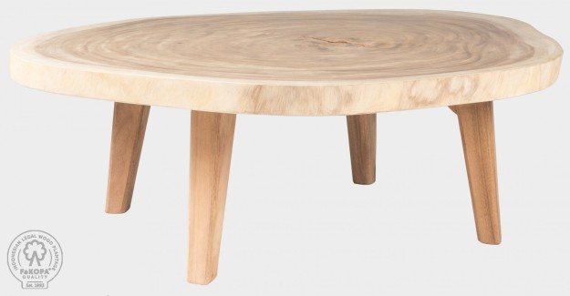TRUNK - konferenční stolek ze suaru 120 x 100 cm