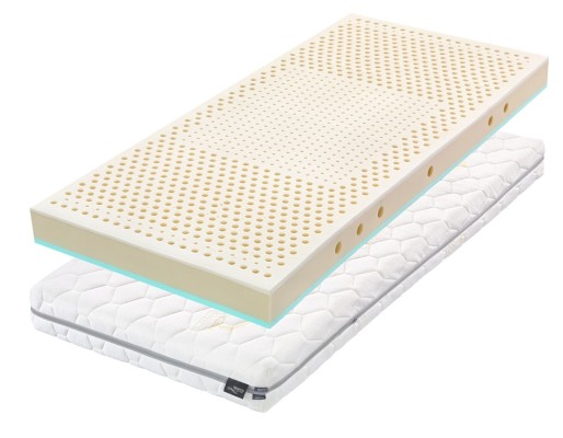ŠÁRKA 18 cm - speciální rozměry do dětské postele a pro miminka - ortopedická matrace s bio latexem a HR pěnou + polštář Lenošek Kid zdarma 70 x 140 cm