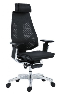 Genidia kancelářská židle - Antares - černá s hliníkovým křížem