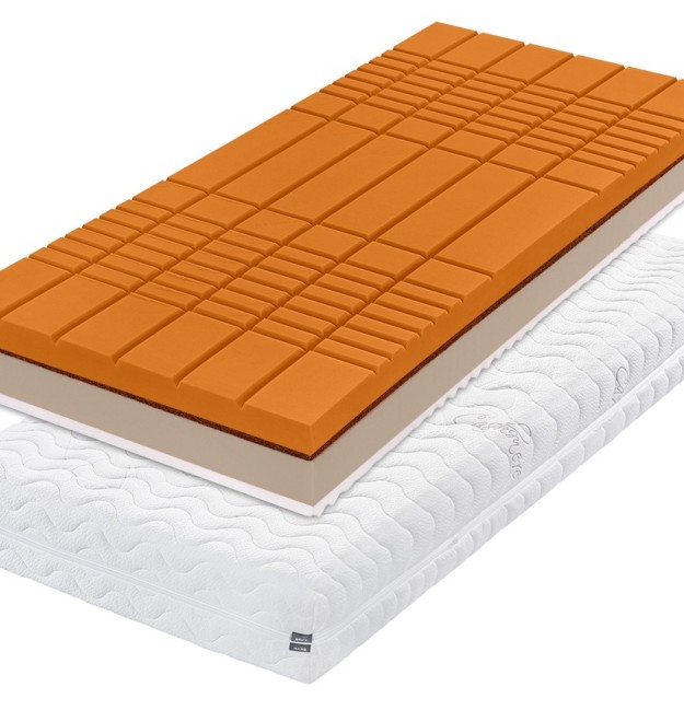 ROMANTIKA KAŠMÍR 24 cm -  ortopedická matrace s kokosovým vláknem 180 x 210 cm
